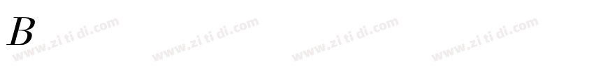 BodoniSevITC Italic字体转换